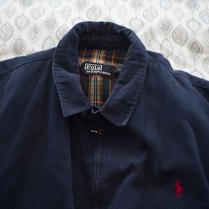 Polo by Ralph Lauren navy blue vintage bomber